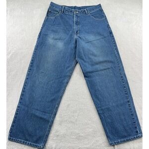 VTG Pelle Pelle Jeans Men's Sz 38x33 Dark Wash Baggy Skater 90s Y2K